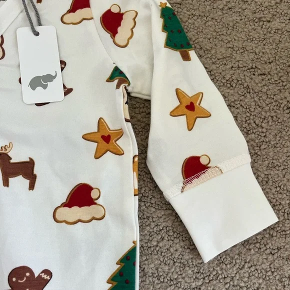 Monica & Andy Christmas Holiday Cookies On The Go One Piece Baby Size 9-12M New - Picture 6 of 8